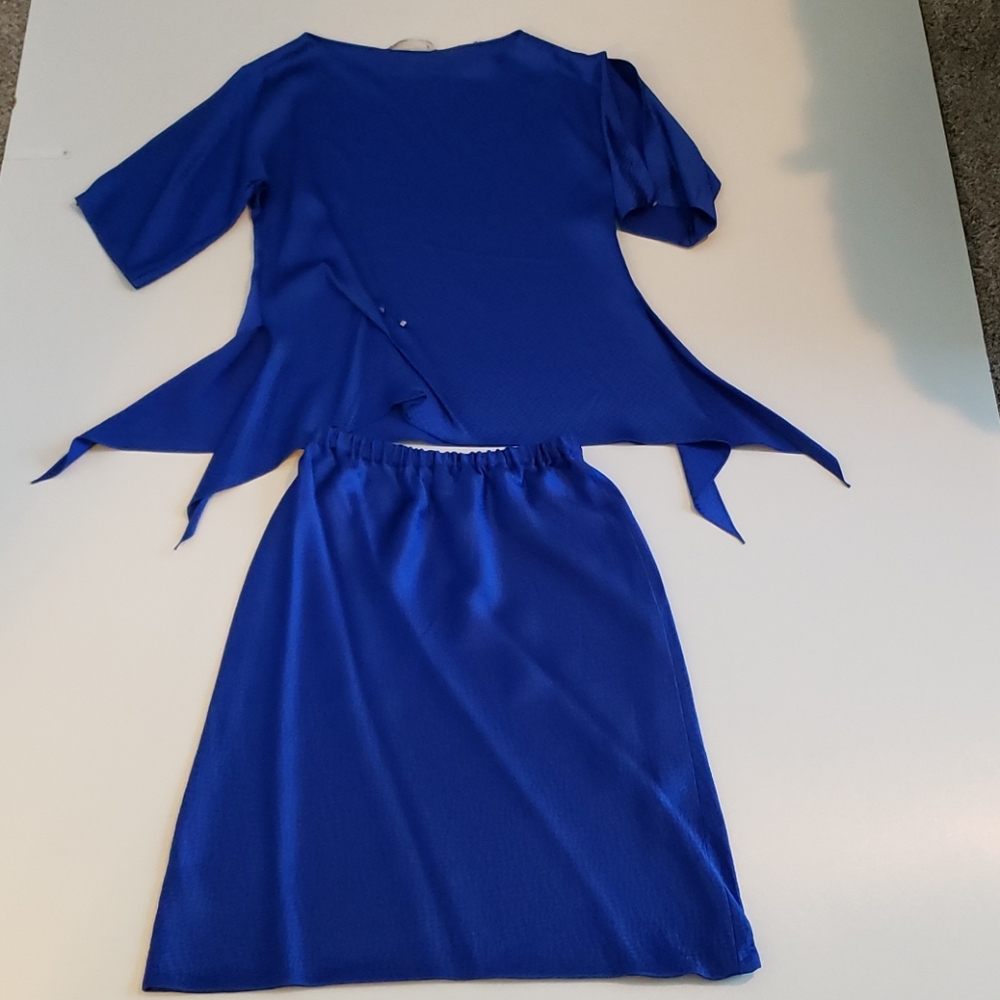 NEW 100% Silk Skirt and Top by Carol Peretz Medium